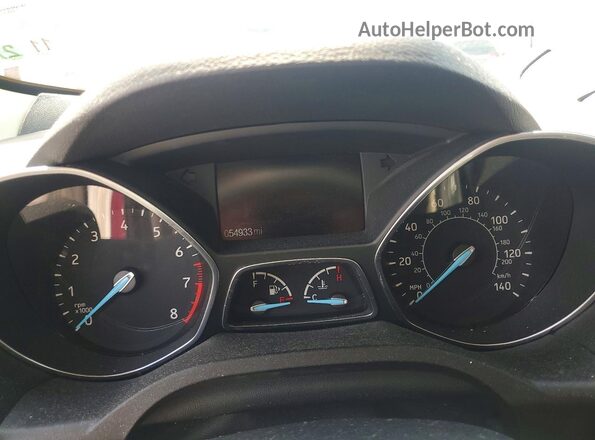 1FMCU0GDXKUB75020 2019 FORD ESCAPE Red Instrument cluster view