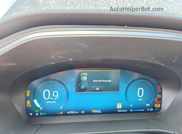 1FMCU0GN5PUB20538 2023 FORD ESCAPE Black Вид щитка приладів