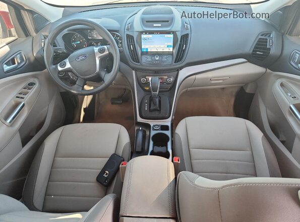 1FMCU0GX9GUB89816 2016 FORD ESCAPE Red წინა პანელის ხედი