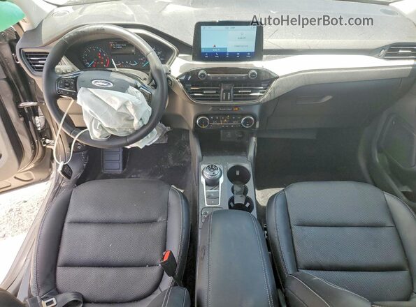 1FMCU0H62NUB90471 2022 FORD ESCAPE Gray Dashboard view