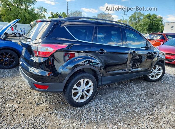 1FMCU0HD0JUB80790 2018 FORD ESCAPE Black Tył prawy