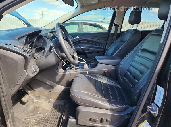 1FMCU0HD0JUB80790 2018 FORD ESCAPE Black Widok wnętrza z przodu