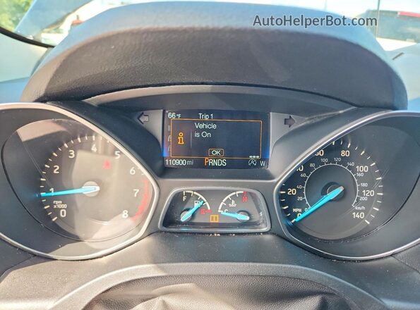 1FMCU0HD0JUB80790 2018 FORD ESCAPE Black Widok zestawu wskaźników