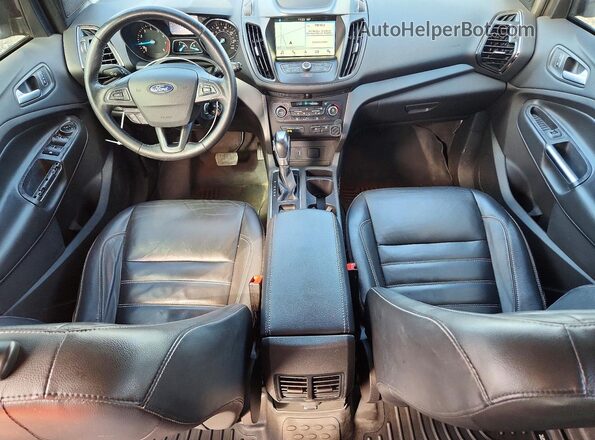 1FMCU0HD0JUB80790 2018 FORD ESCAPE Black Widok deski rozdzielczej