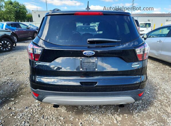 1FMCU0HD0JUB80790 2018 FORD ESCAPE Black Widok z tyłu