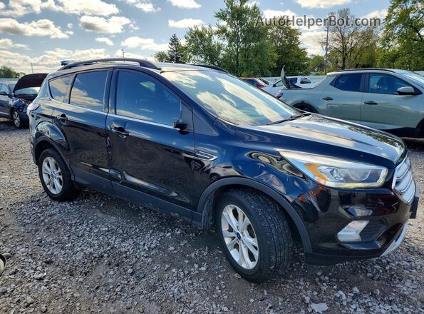 1FMCU0HD0JUB80790 2018 FORD ESCAPE Black Przód prawy