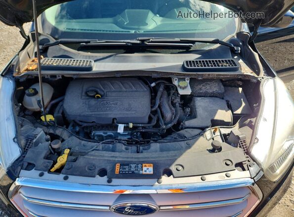 1FMCU0HD0JUB80790 2018 FORD ESCAPE Black Widok wnętrza z tyłu