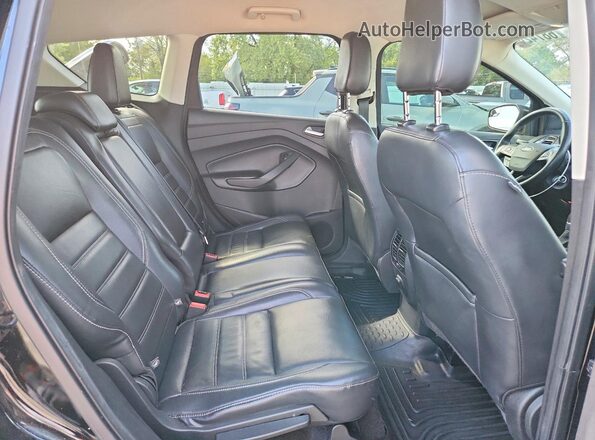 1FMCU0HD0JUB80790 2018 FORD ESCAPE Black Widok tylnych siedzeń