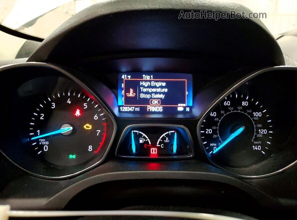 1FMCU0HD1KUB63210 2019 FORD ESCAPE White Սարքավորումների վահանակի տեսք