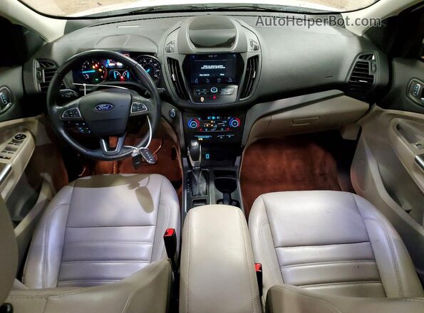 1FMCU0HD1KUB63210 2019 FORD ESCAPE White Առջևի վահանակի տեսք