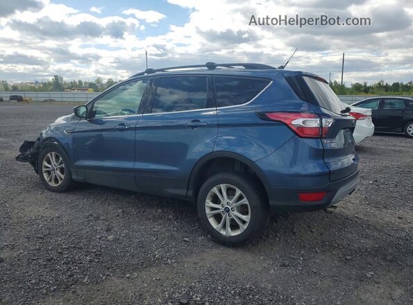 1FMCU0HD2JUC81636 2018 FORD ESCAPE Blue Trasero izquierdo
