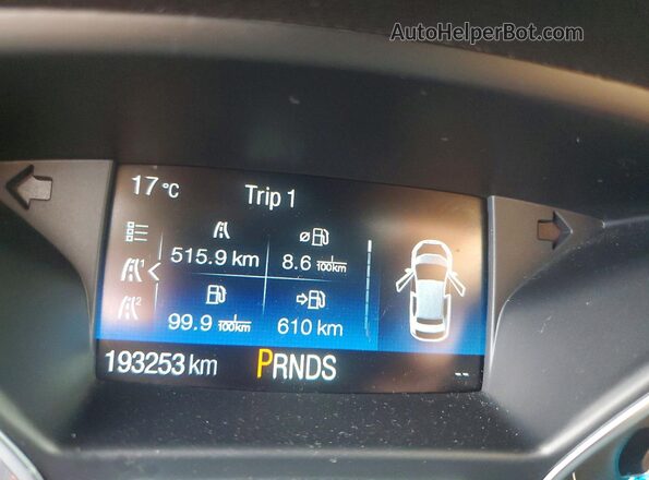 1FMCU0HD2JUC81636 2018 FORD ESCAPE Blue Vista del cuadro de instrumentos