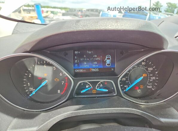 1FMCU0HD2JUC88103 2018 FORD ESCAPE Белый Вид щитка приборов