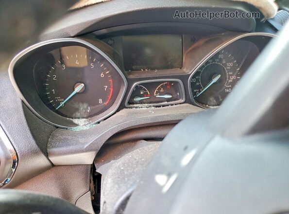 1FMCU0HD2JUD30852 2018 FORD ESCAPE Blue Вид щитка приладів
