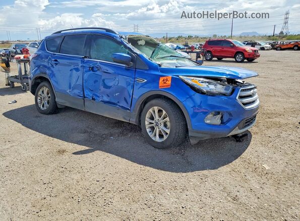 1FMCU0HD2JUD30852 2018 FORD ESCAPE Blue Передня права чверть