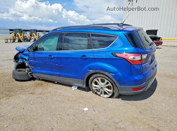 1FMCU0HD2JUD30852 2018 FORD ESCAPE Blue Задня ліва чверть