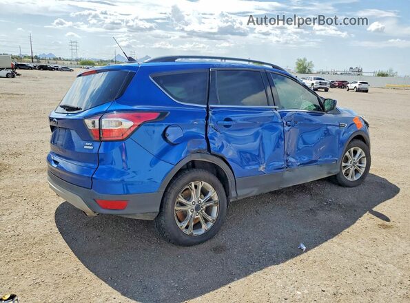 1FMCU0HD2JUD30852 2018 FORD ESCAPE Blue Задня права чверть