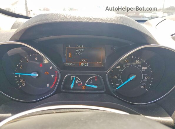 1FMCU0HD7JUB13880 2018 FORD ESCAPE Белый Вид щитка приборов