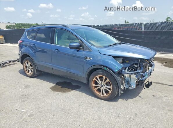 1FMCU0HD7JUB27536 2018 FORD ESCAPE Blue Przód prawy