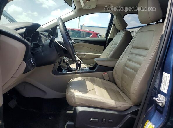 1FMCU0HD7JUB27536 2018 FORD ESCAPE Blue Widok wnętrza z przodu