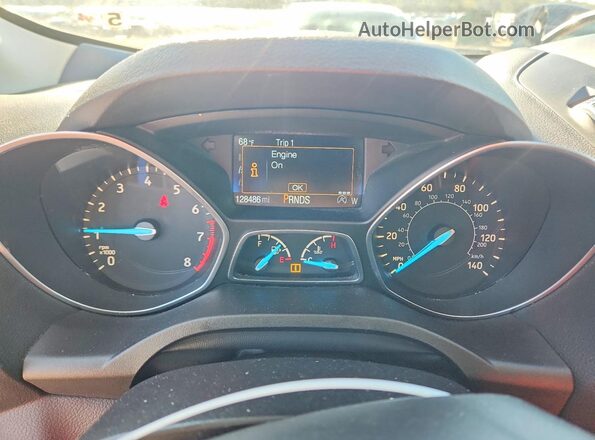 1FMCU0JD2HUA46741 2017 FORD ESCAPE Синий Вид щитка приборов