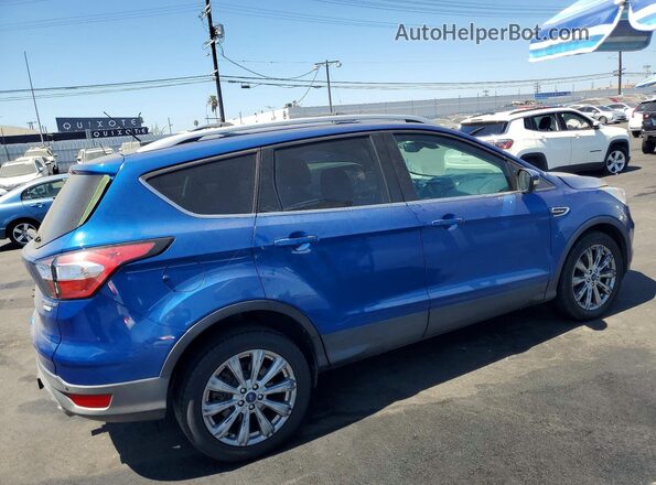 1FMCU0JD4HUE55064 2017 FORD ESCAPE Синий Задняя правая четверть
