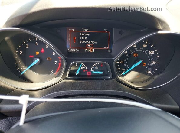 1FMCU0JD4HUE55064 2017 FORD ESCAPE Синий Вид щитка приборов