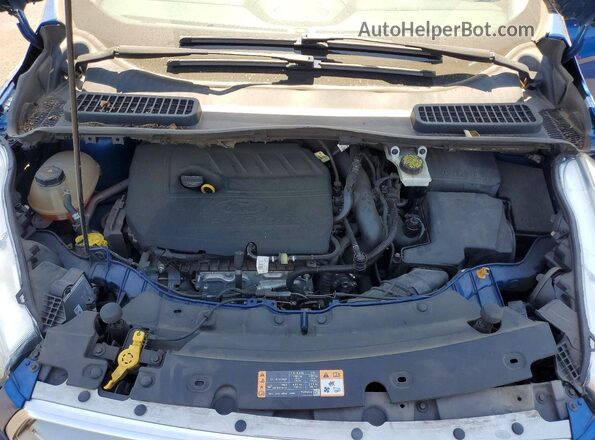 1FMCU0JD4HUE55064 2017 FORD ESCAPE Синий Вид подкапотного пространства