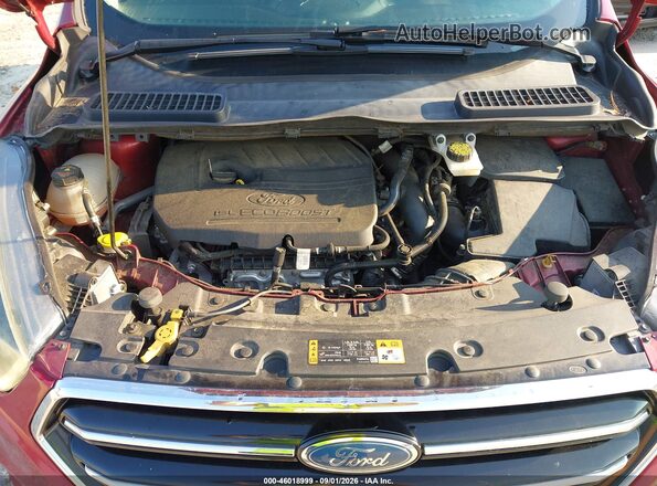 1FMCU0JD8HUA09063 2017 FORD ESCAPE Красный Вид сзади