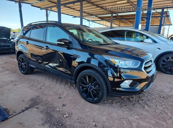 1FMCU0JDXHUE66313 2017 FORD ESCAPE Black Przód prawy