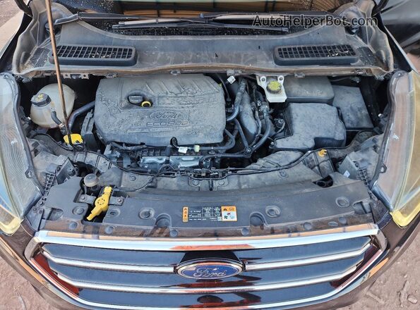 1FMCU0JDXHUE66313 2017 FORD ESCAPE Black Widok komory silnika