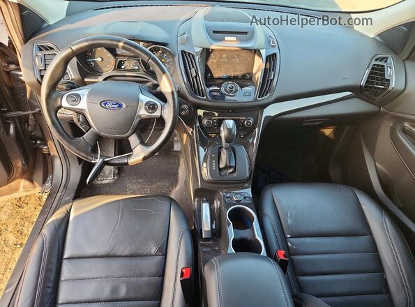 1FMCU0JX2GUC24432 2016 FORD ESCAPE Gray Вид панелі приладів