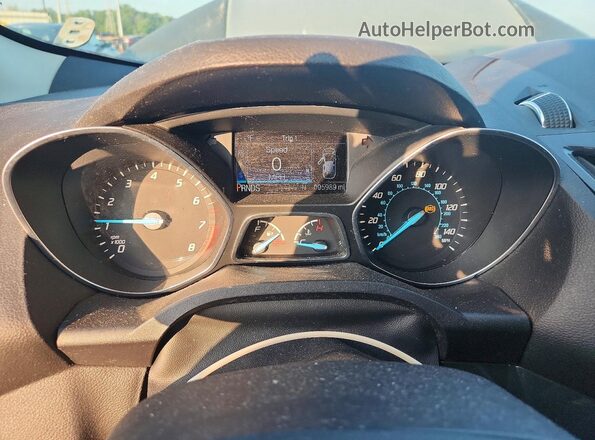 1FMCU0JX2GUC24432 2016 FORD ESCAPE Gray Вид щитка приладів