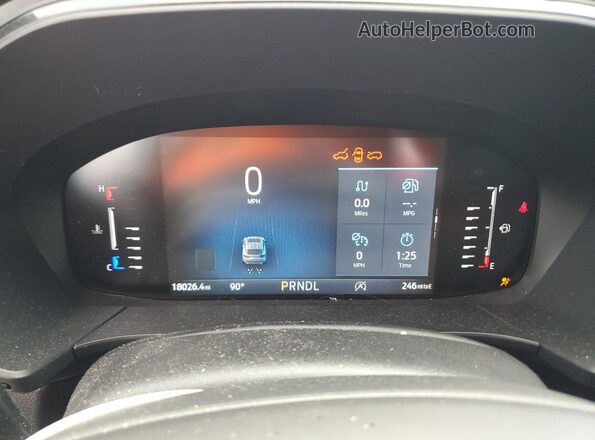 1FMCU0MN3PUB16086 2023 FORD ESCAPE Silver Widok zestawu wskaźników