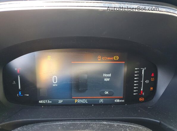 1FMCU0MN4PUA67464 2023 FORD ESCAPE Blue Instrument cluster view