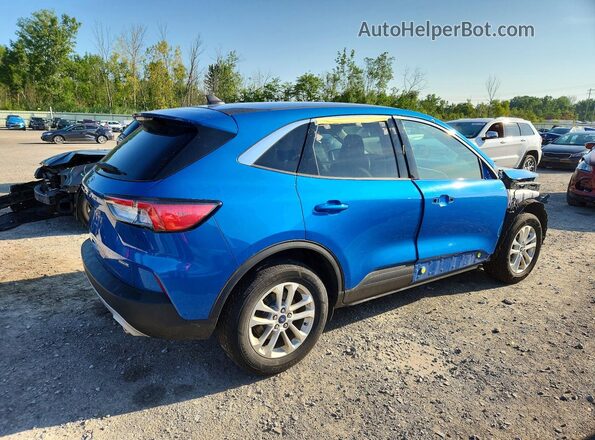 1FMCU9BZ2MUA23808 2021 FORD ESCAPE Blue Trasero derecho