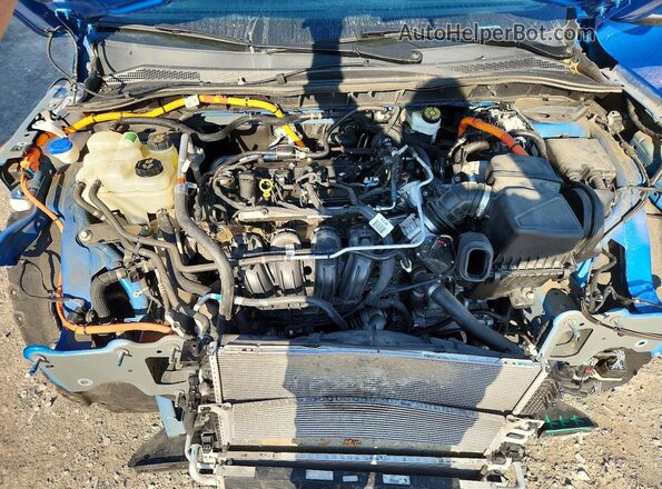 1FMCU9BZ2MUA23808 2021 FORD ESCAPE Blue Vista del compartimento del motor