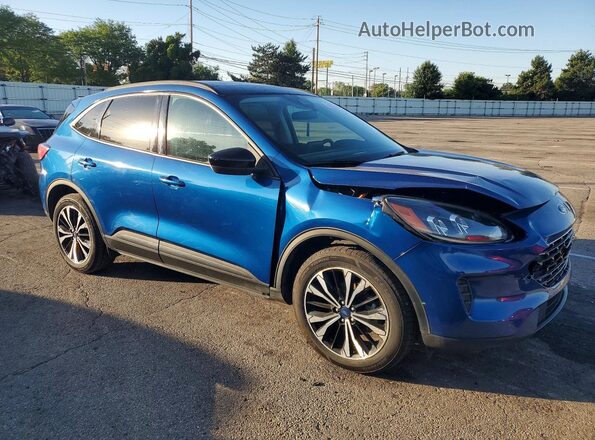 1FMCU9BZ9NUB10722 2022 FORD ESCAPE Blue Front right