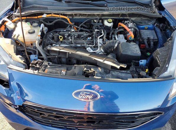 1FMCU9BZ9NUB10722 2022 FORD ESCAPE Blue Engine compartment view