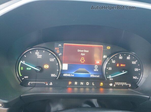 1FMCU9BZ9NUB10722 2022 FORD ESCAPE Blue Instrument cluster view