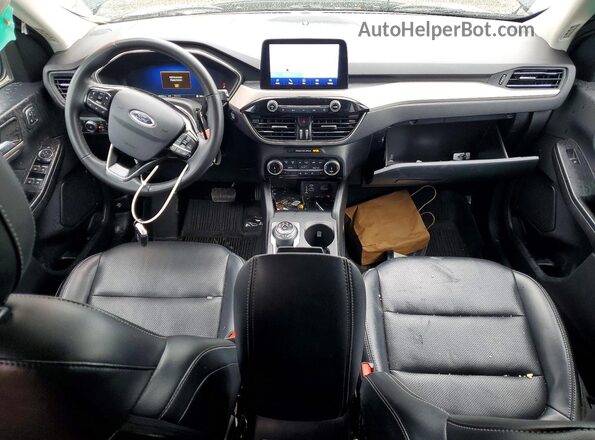 1FMCU9CZ0NUB28394 2022 FORD ESCAPE Черный Вид панели приборов