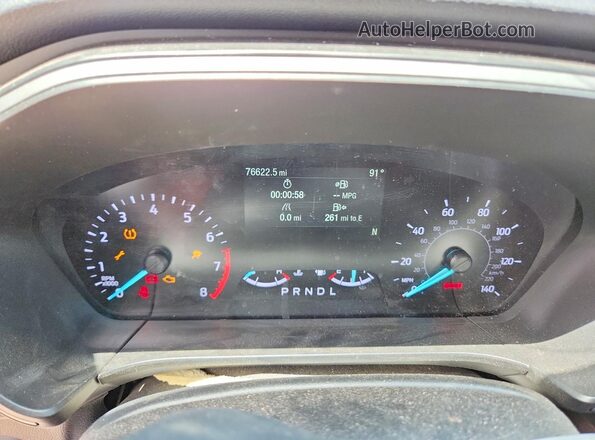 1FMCU9F64LUC40727 2020 FORD ESCAPE Charcoal Instrument cluster view