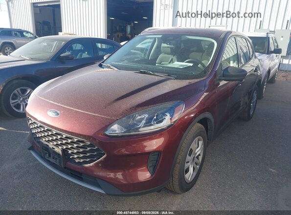 1FMCU9F68MUA82538 2021 FORD ESCAPE Maroon Առջևի ձախ երեք քառորդ տեսարան