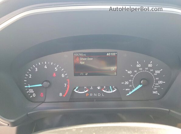 1FMCU9F69NUB00112 2022 FORD ESCAPE White Instrument cluster view