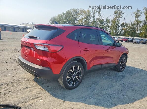 1FMCU9G63NUB37591 2022 FORD ESCAPE Красный Задняя правая четверть