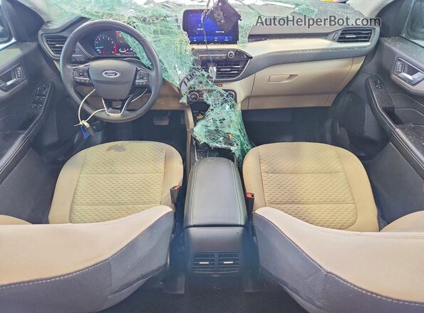 1FMCU9G68MUB00910 2021 FORD ESCAPE Белый Вид панели приборов