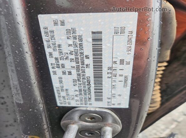 1FMCU9G69NUB40513 2022 FORD ESCAPE Gray Vista de la etiqueta del VIN