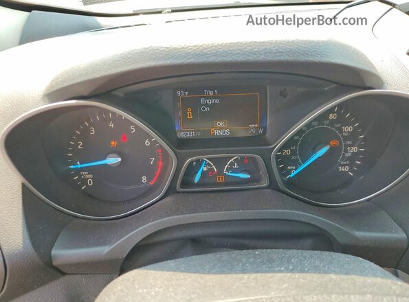 1FMCU9G94HUB95028 2017 FORD ESCAPE Blue Вид щитка приладів