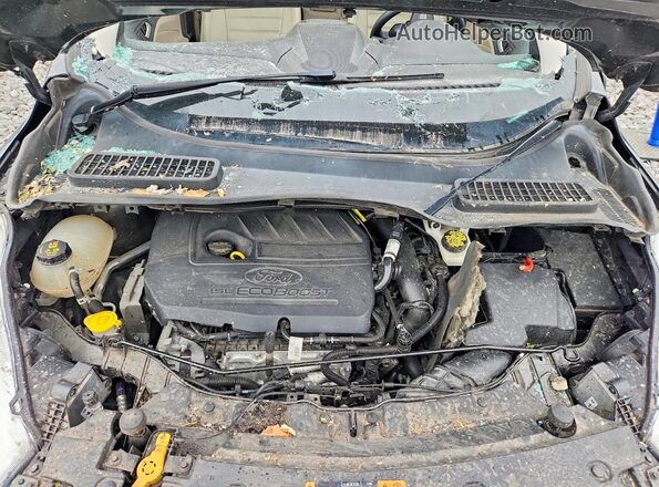 1FMCU9GD0HUA86778 2017 FORD ESCAPE Gray Vista del compartimento del motor