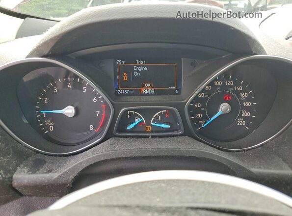 1FMCU9GD2HUA34147 2017 FORD ESCAPE Red Vista del cuadro de instrumentos